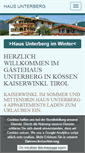 Mobile Screenshot of haus-unterberg.at